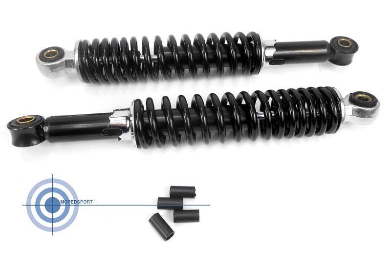 UNIVERSAL Stoßdämpfer Satz 320mm schwarz / schwarz PUCH MAXI MOPED MOFA