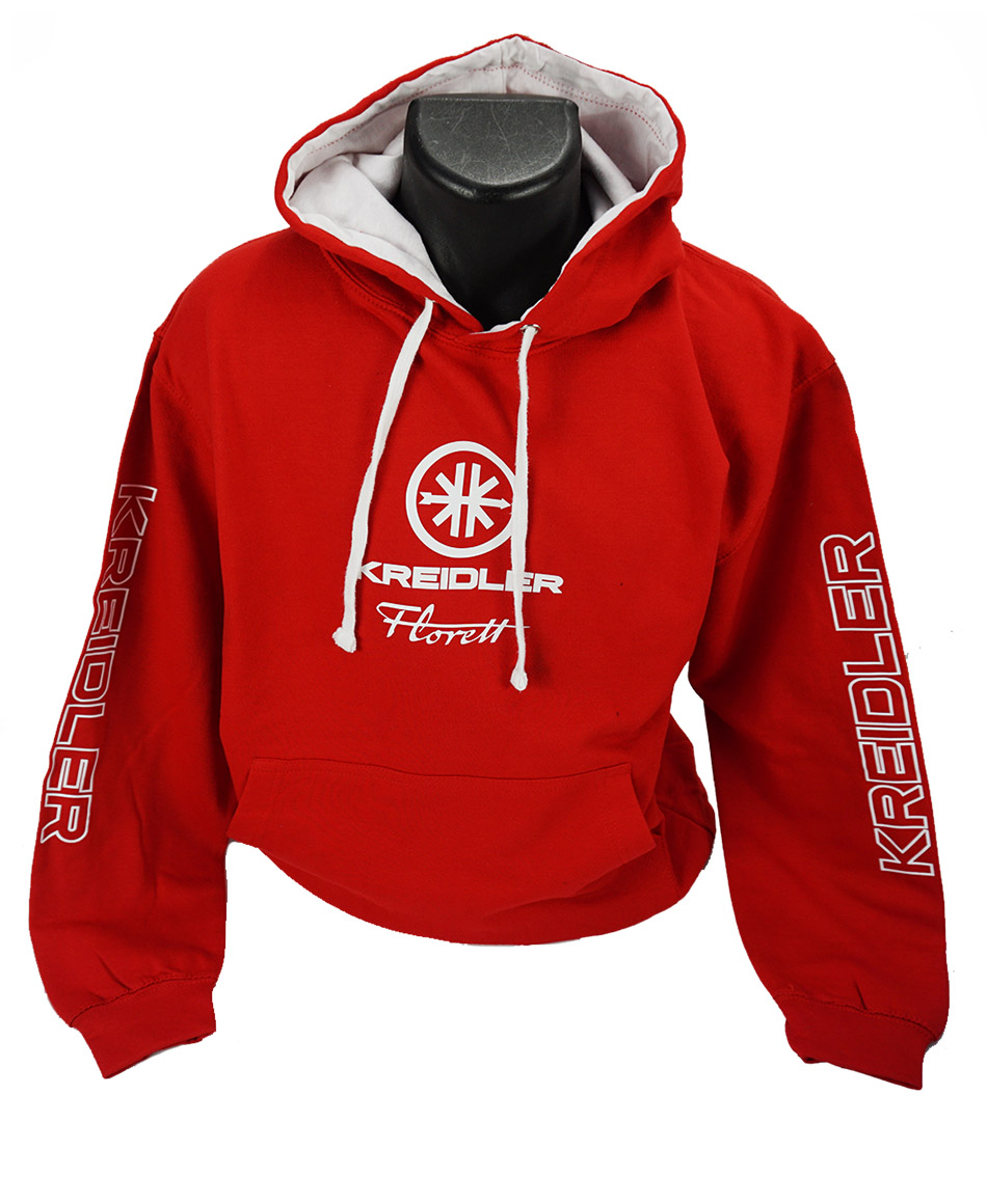 KREIDLER Hoodie / Kapuzenpullover rot / weiß Kreidler Größe XL