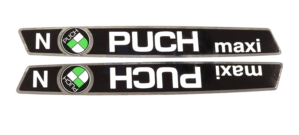 PUCH MAXI Tanktransferset Puch Maxi N schwarz / chrom TANK TRANSFER