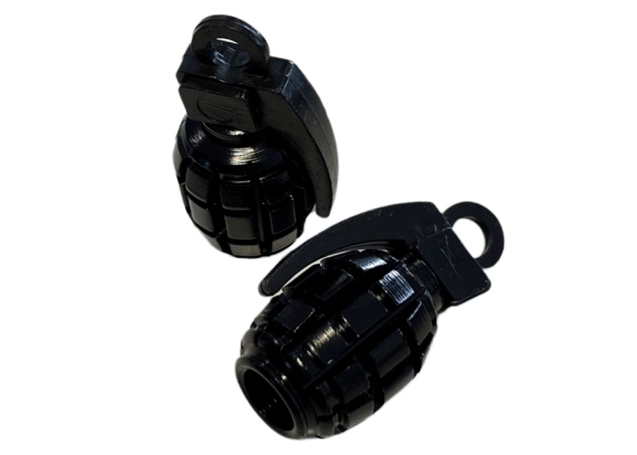 UNIVERSAL Ventilkappen-Set Granate 2 Stück schwarz