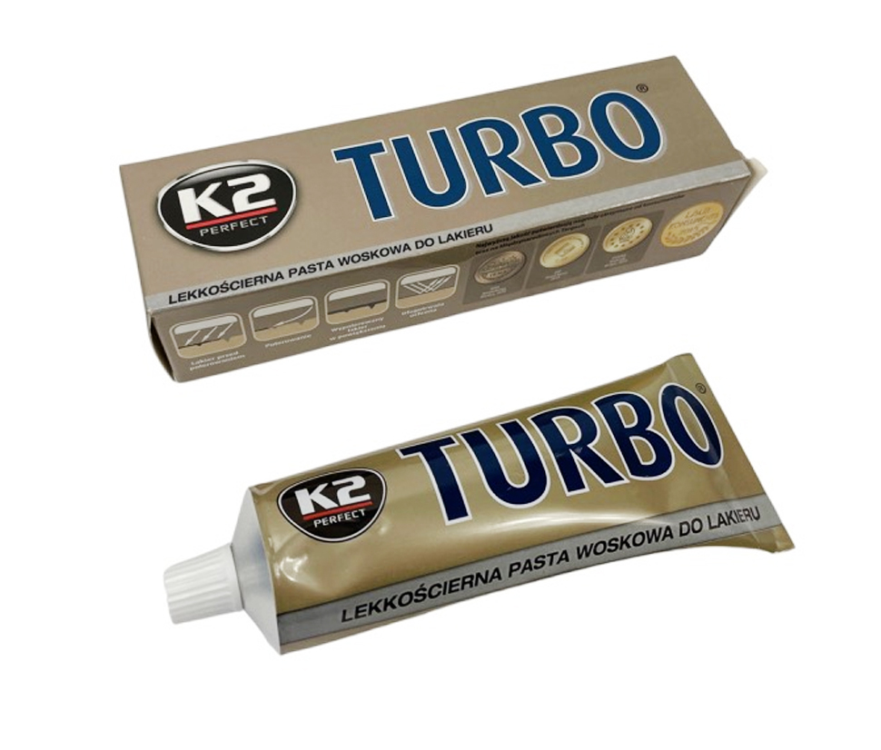 UNIVERSAL K2 Turbo wax care 120 grammes - pour l'élimination des fientes d'oiseaux, insectes et résine - convient à tous types de peinture - facile à appliquer - couronné - ne pas appliquer en plein soleil ou sur des surfaces chaudes.