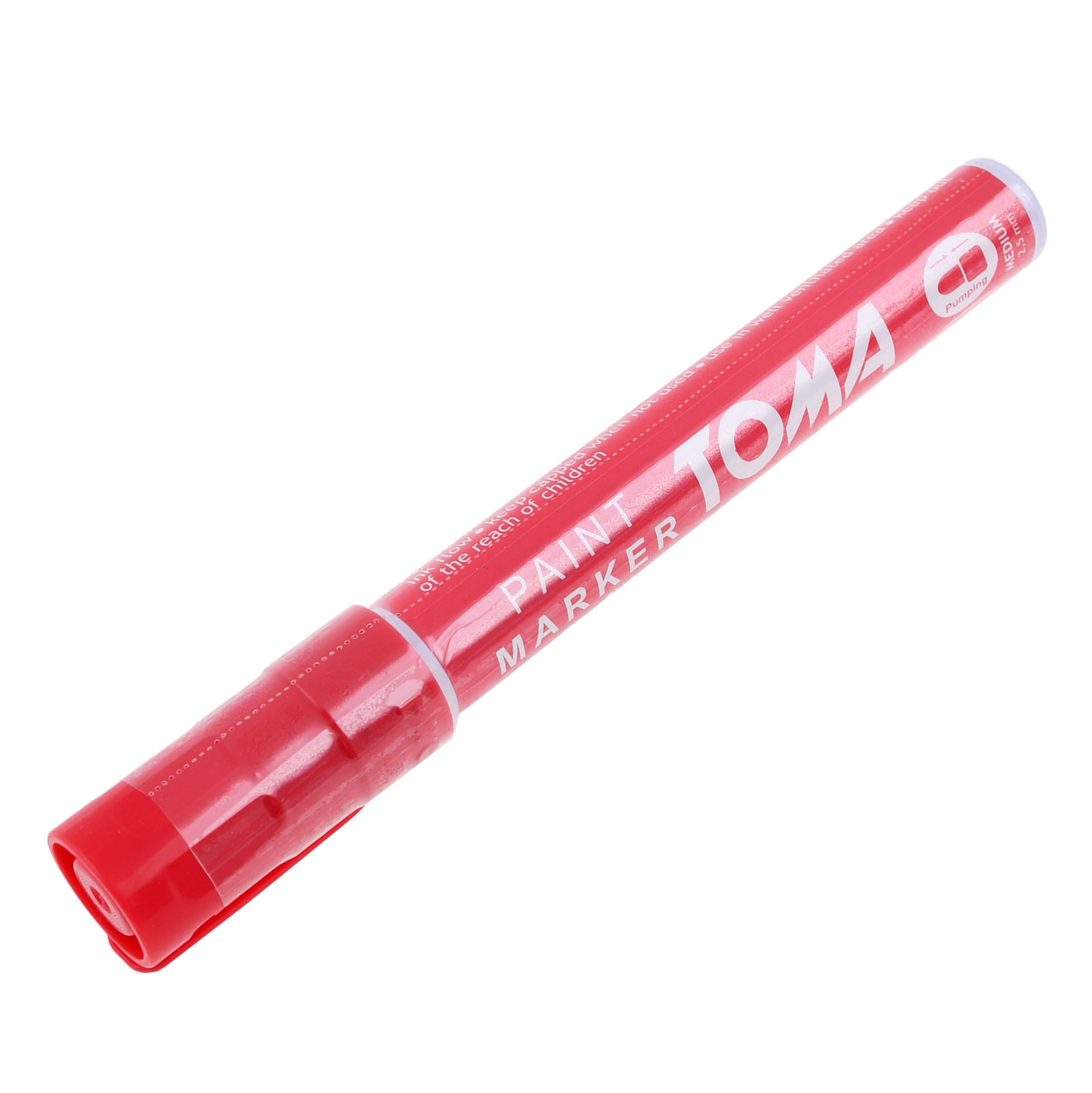 UNIVERSAL Stift rot für Stahl - Holz - Gummi - Kunststoff - Glas und Reifen - Reifenstift (made in EU)