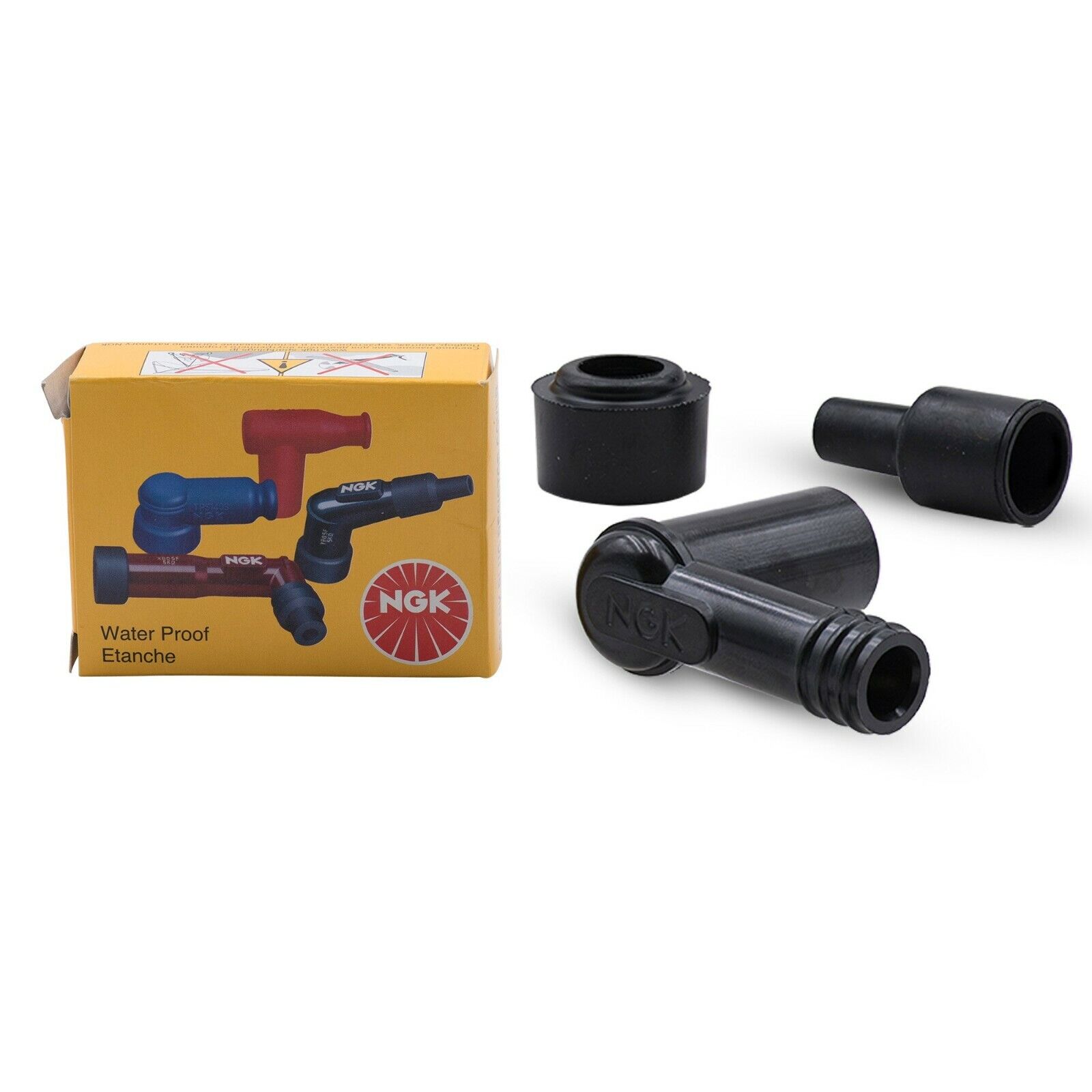 N.G.K. NGK Kerzenstecker LB05F entstört 5 Kiloohm schwarz orig. wasserdicht ELEKTROTEILE EAN 087295180518